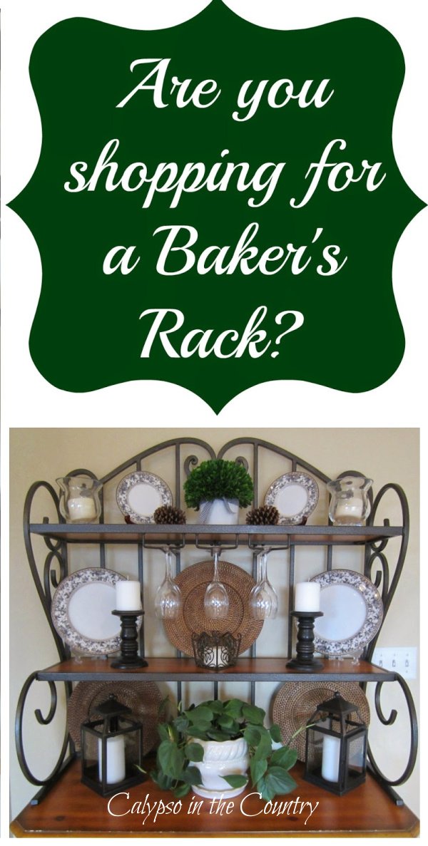 bakers rack shopping