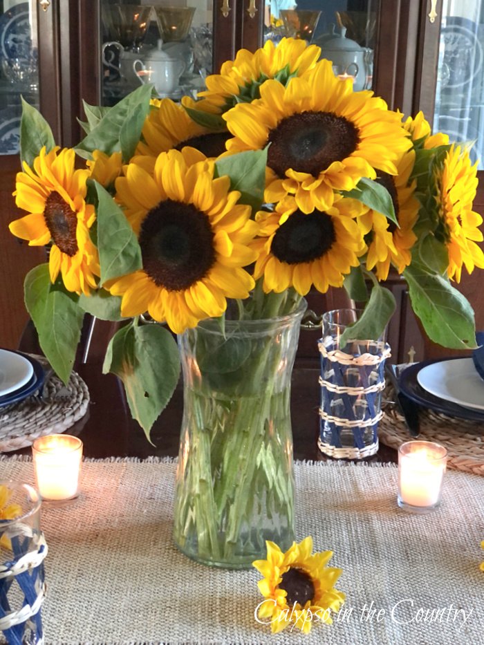 Vase of Sunflowers - 1st week of September