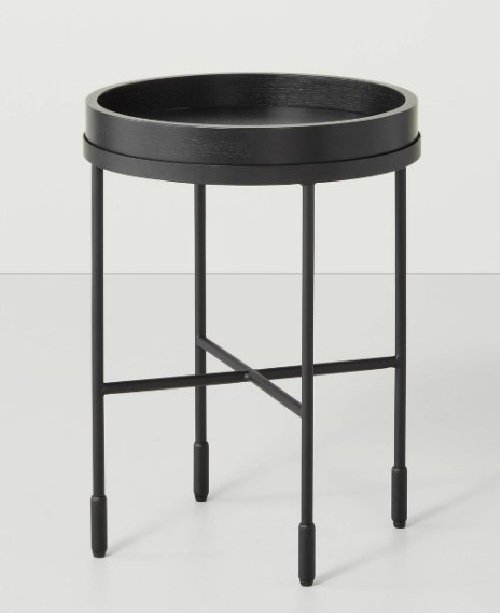 round black accent table