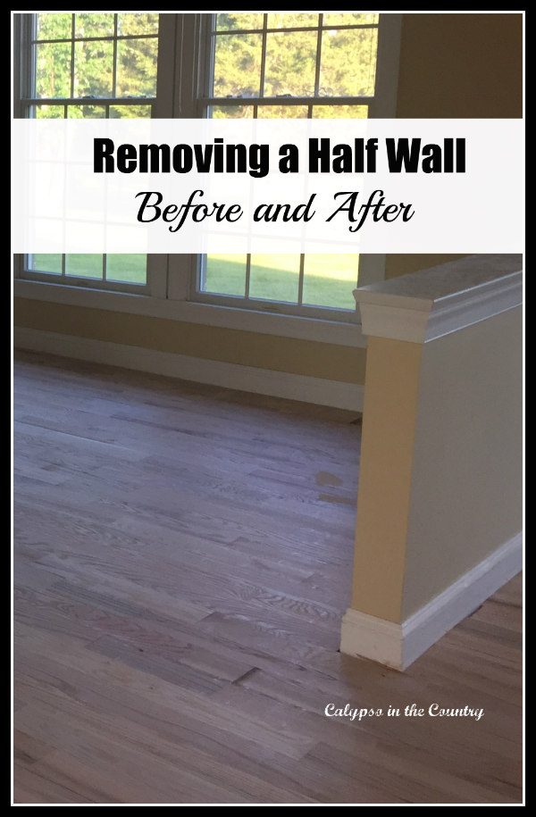 removing a half wall