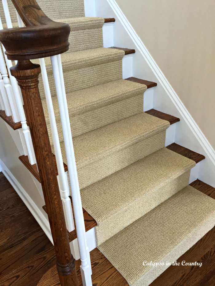 Sisal Substitute - sisal look runner on stairs