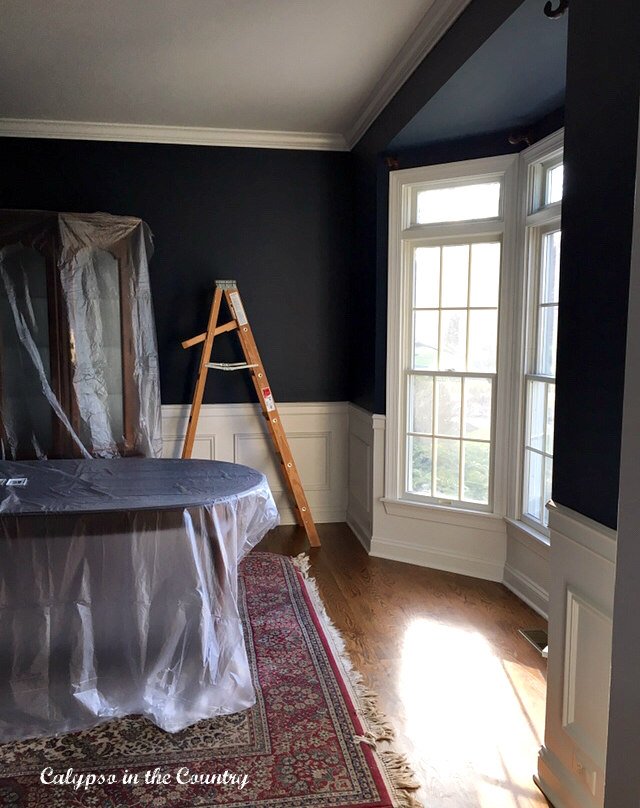 Navy Dining Room – ORC Week 2 (Progress, Painting and Shopping)