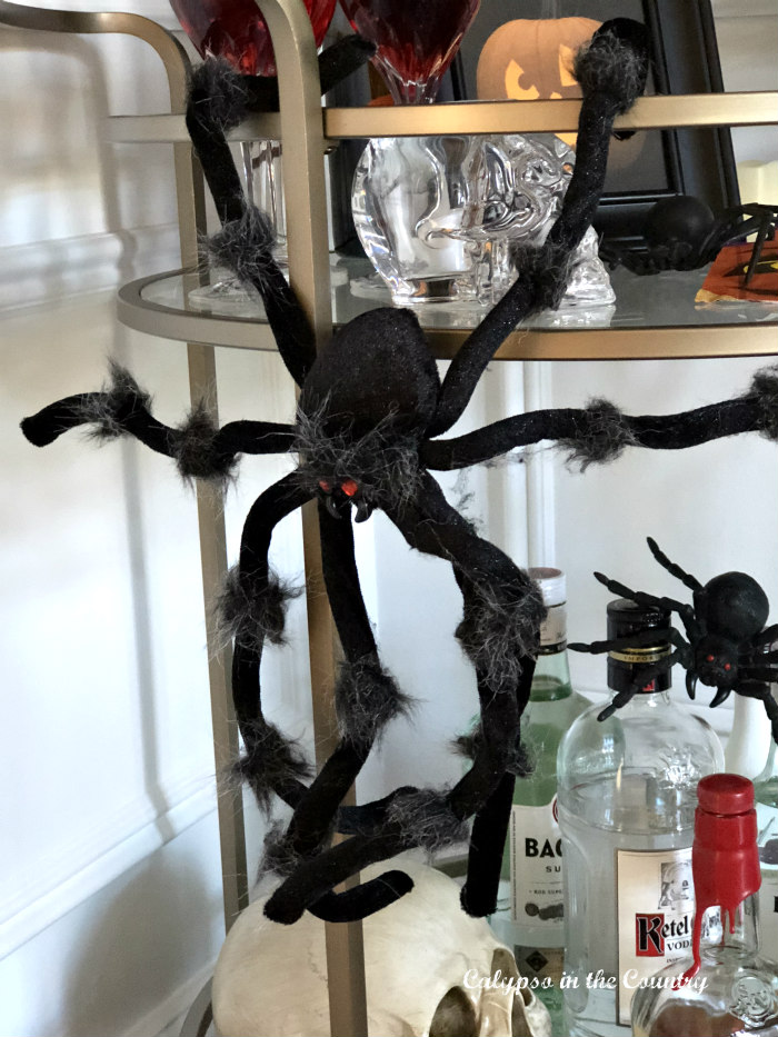 Scary bar cart decorations