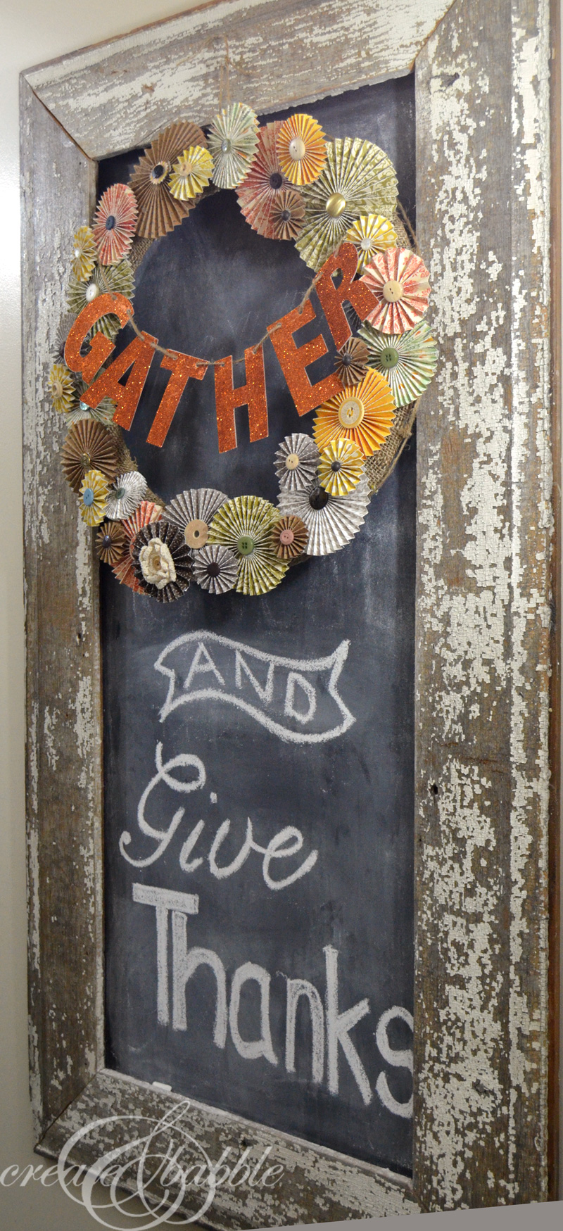 Thanksgiving Chalkboard Decor