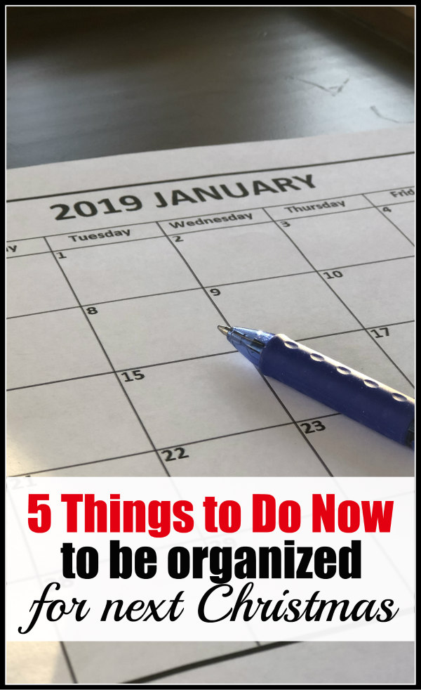 January calendar organization