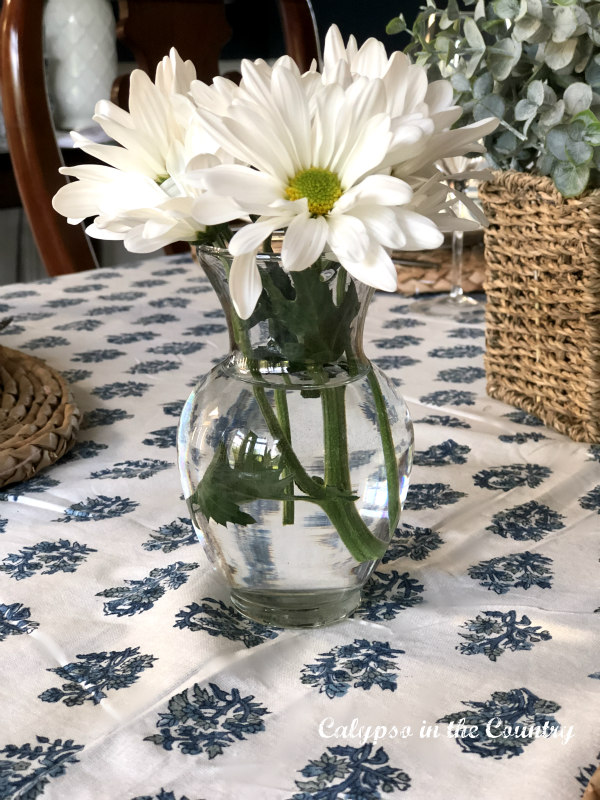 daisies on table