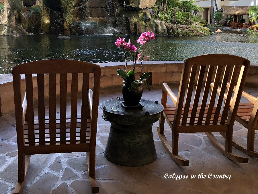 Rocking Chairs by waterfall