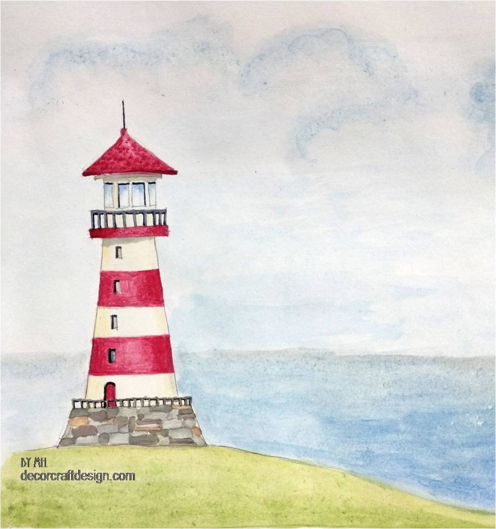 lighthouse painting