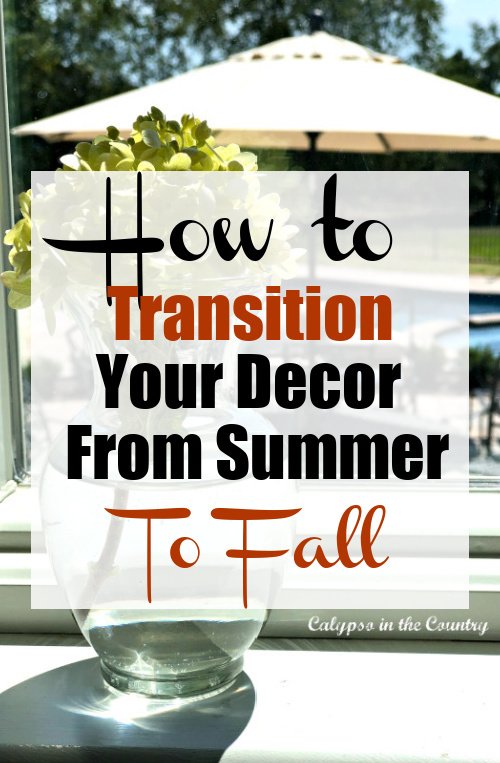 How to transition your decor from summer to fall - flowers and patio