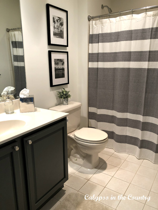 Gray Boys Bathroom - Dramatic Before and After