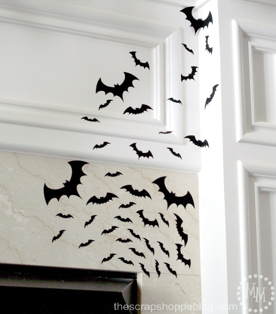 Halloween - DIY Flying Bats from The Scrap Shoppe