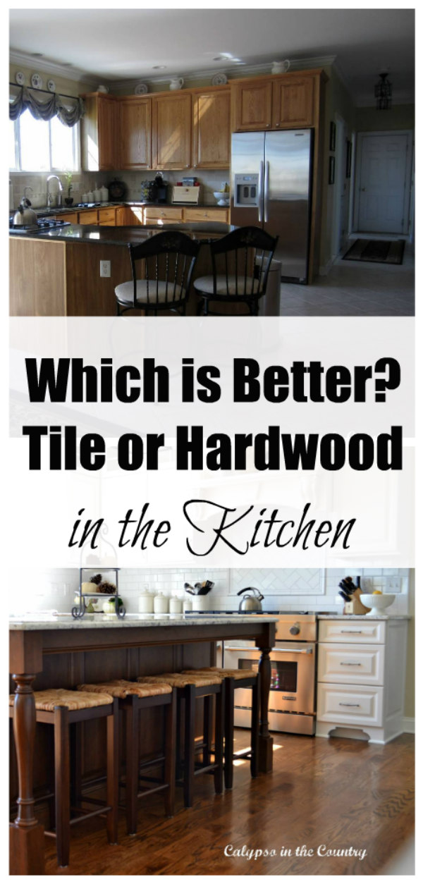 tile vs hardwood in the kitchen