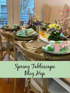 spring tablescape blog hop