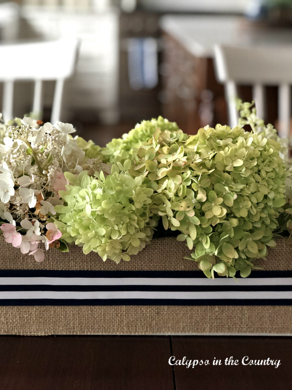 DIY Flower box centerpiece