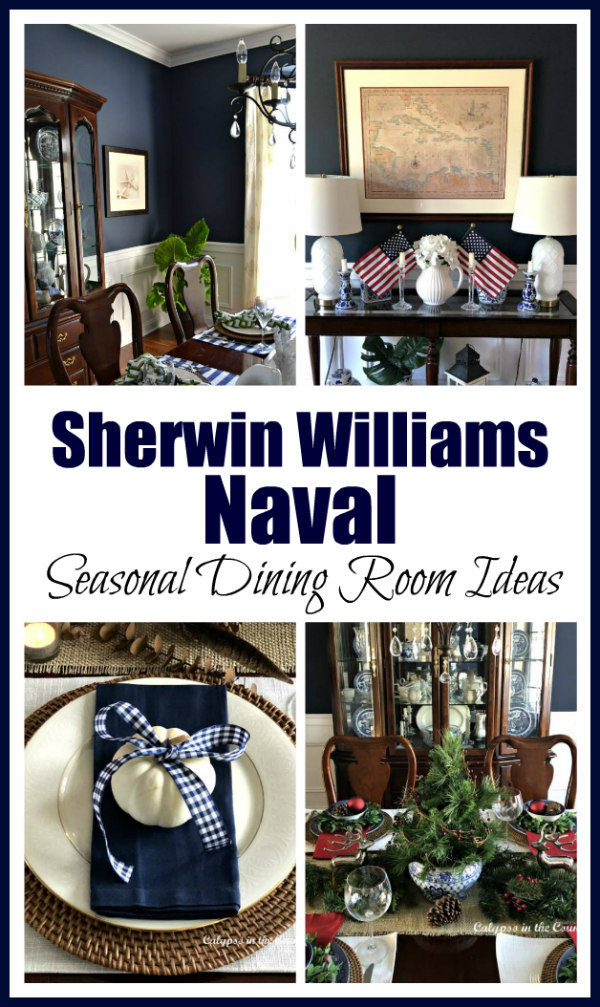 Sherwin Williams Naval - Dining Room Ideas for Every Season