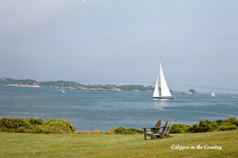 Sailboat view - Classic New England style