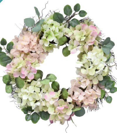 hydrangea wreath - spring has sprung