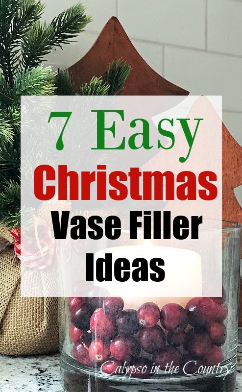 7 Easy Christmas Vase Filler Ideas