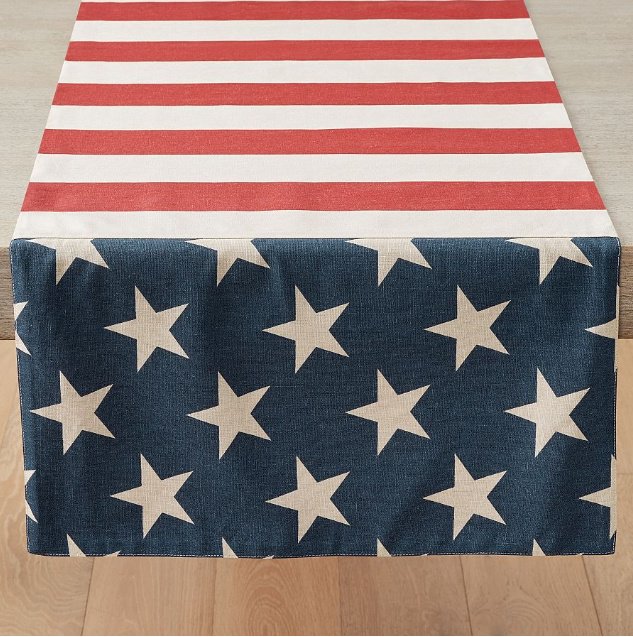 Flag table runner - Memorial Day ideas
