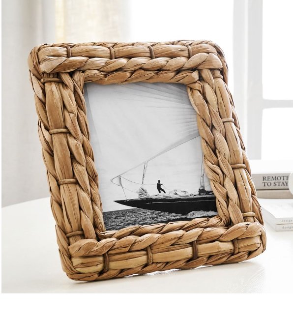 seagrass picture frame - summer decorating ideas