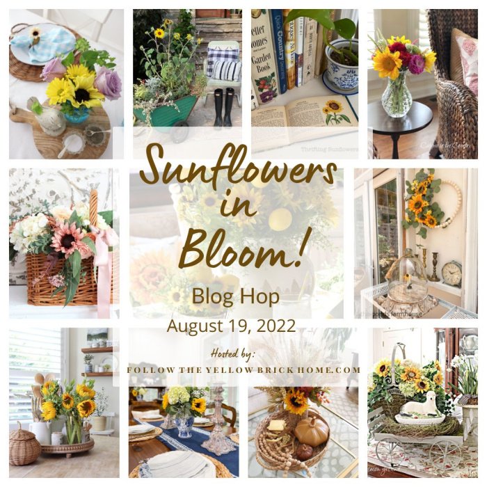 Sunflowers in Bloom - Collage of sunflower decorating ideas