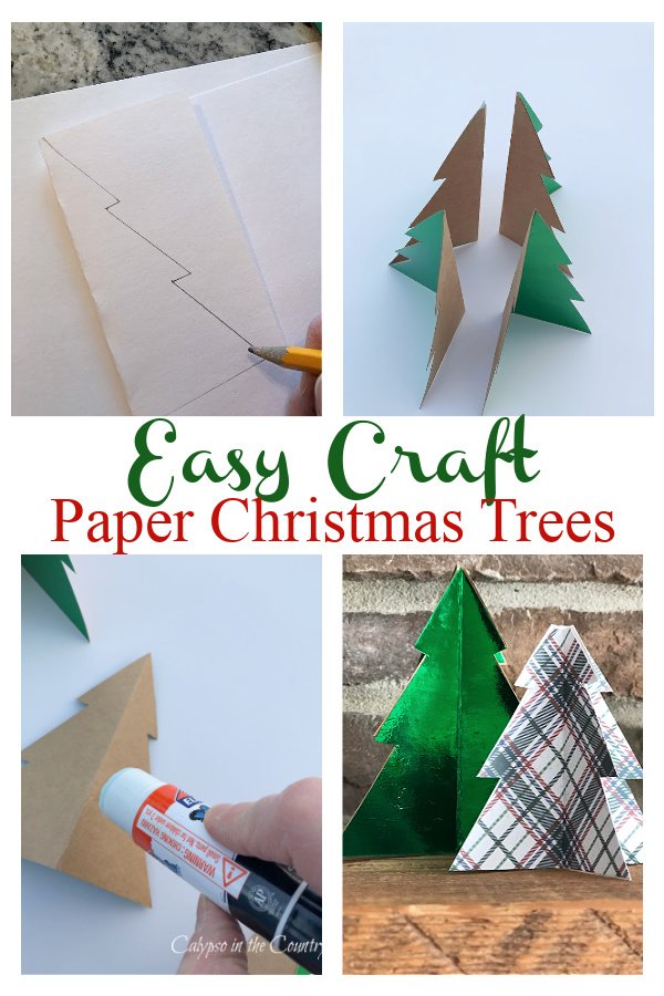 Easy Craft - Paper Christmas Trees Decorations