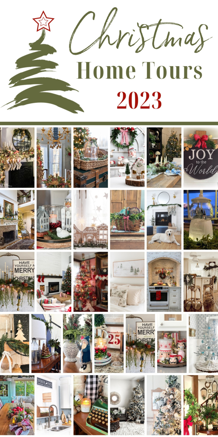 Christmas Home Tours 2023 Collage of decorating ideas