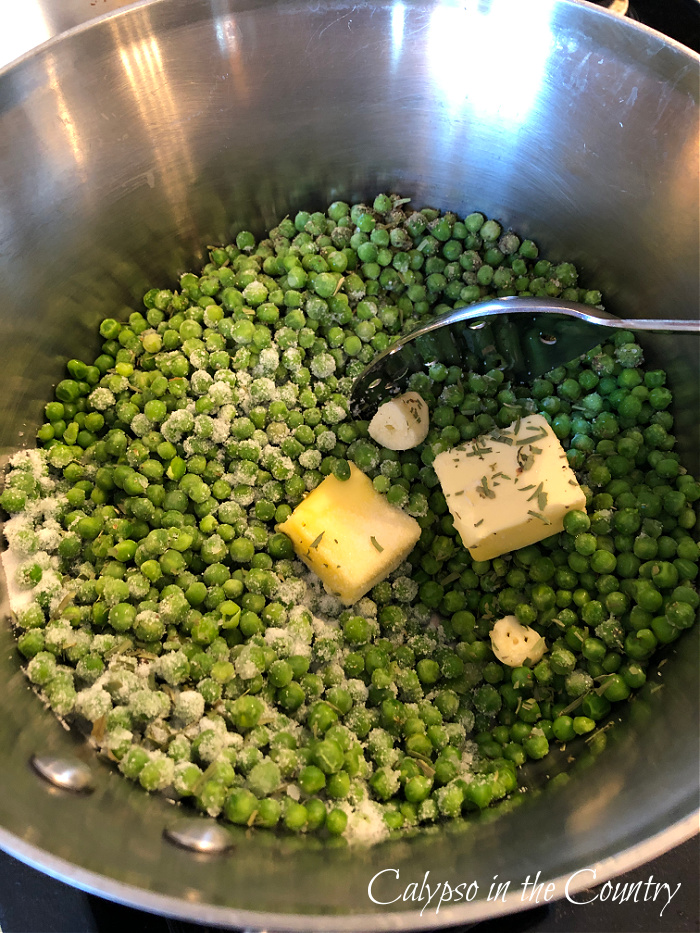 Peas and butter in saucepan - November recap