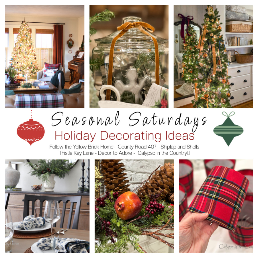 Collage of Seasonal Saturdays - Holiday Decorating