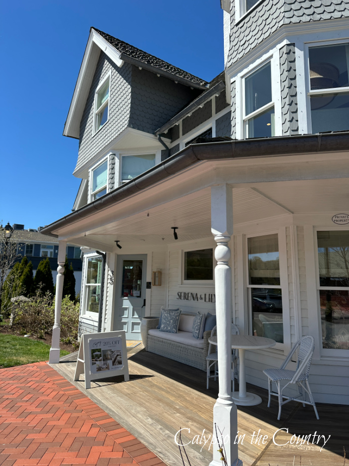 Serena and Lily store in white Victorian house 