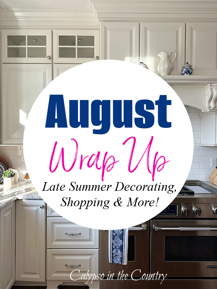white kitchen - August Wrap Up